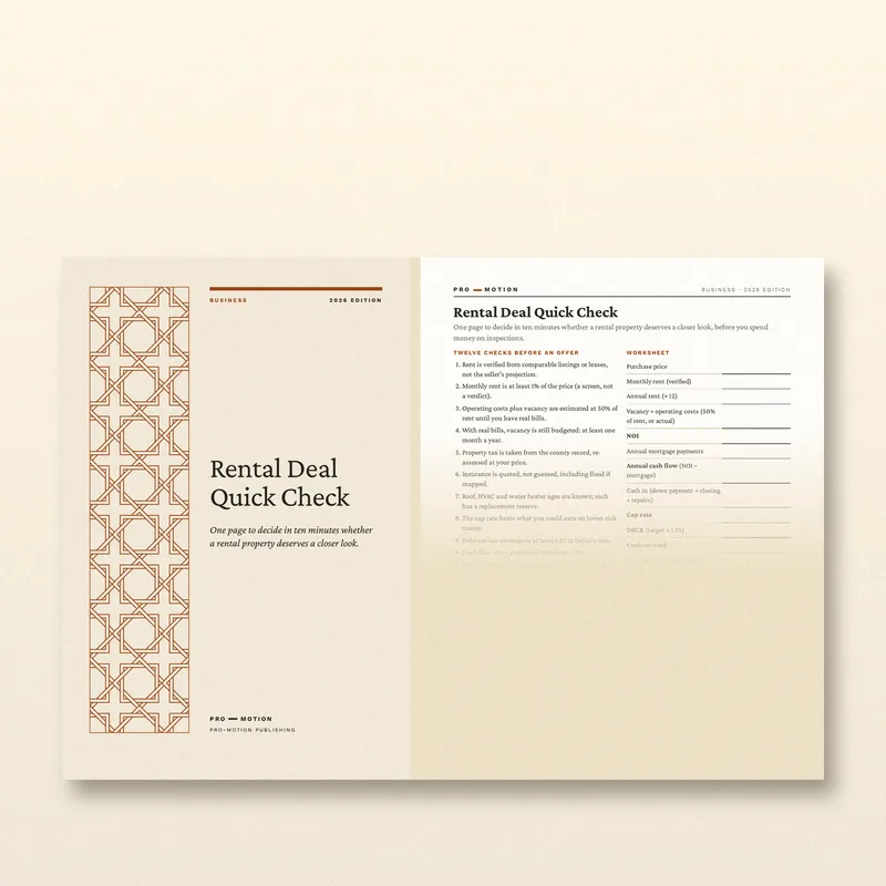 The cover and the page, side by side